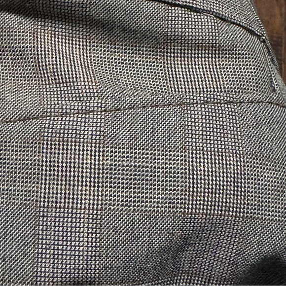 The Limited Brown Plaid Wide-Leg Mid Rise Trousers Y2K Vintage 8 NWT - Picture 9 of 16